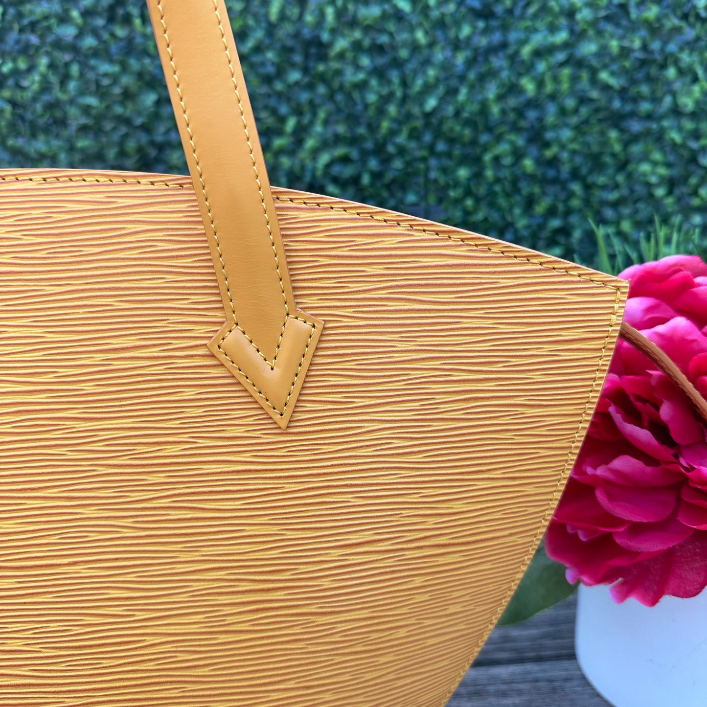 Louis Vuitton Tassil Yellow Epi Leather Saint Jacques PM