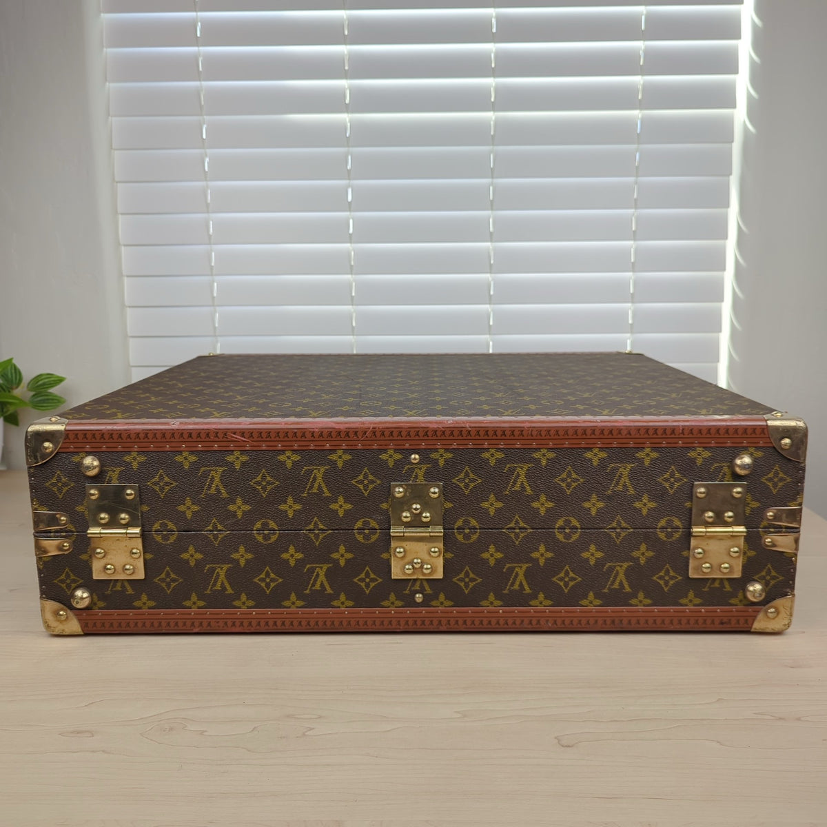 Louis Vuitton Vintage 1960 Monogram Bisten 60 Trunk
