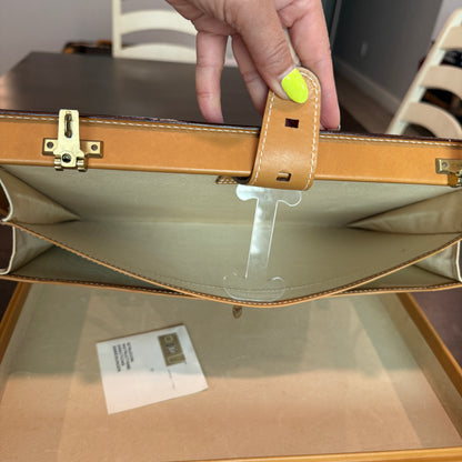 Beige/Brown Micro GG Hard Briefcase