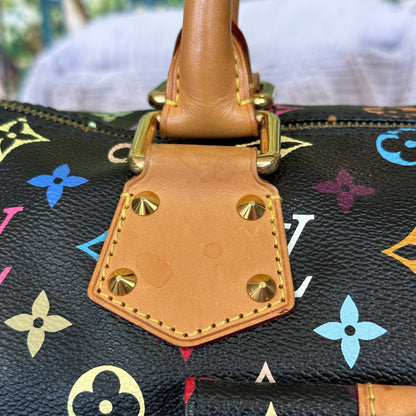 Louis Vuitton Murakami Black Multicolor Speedy 30