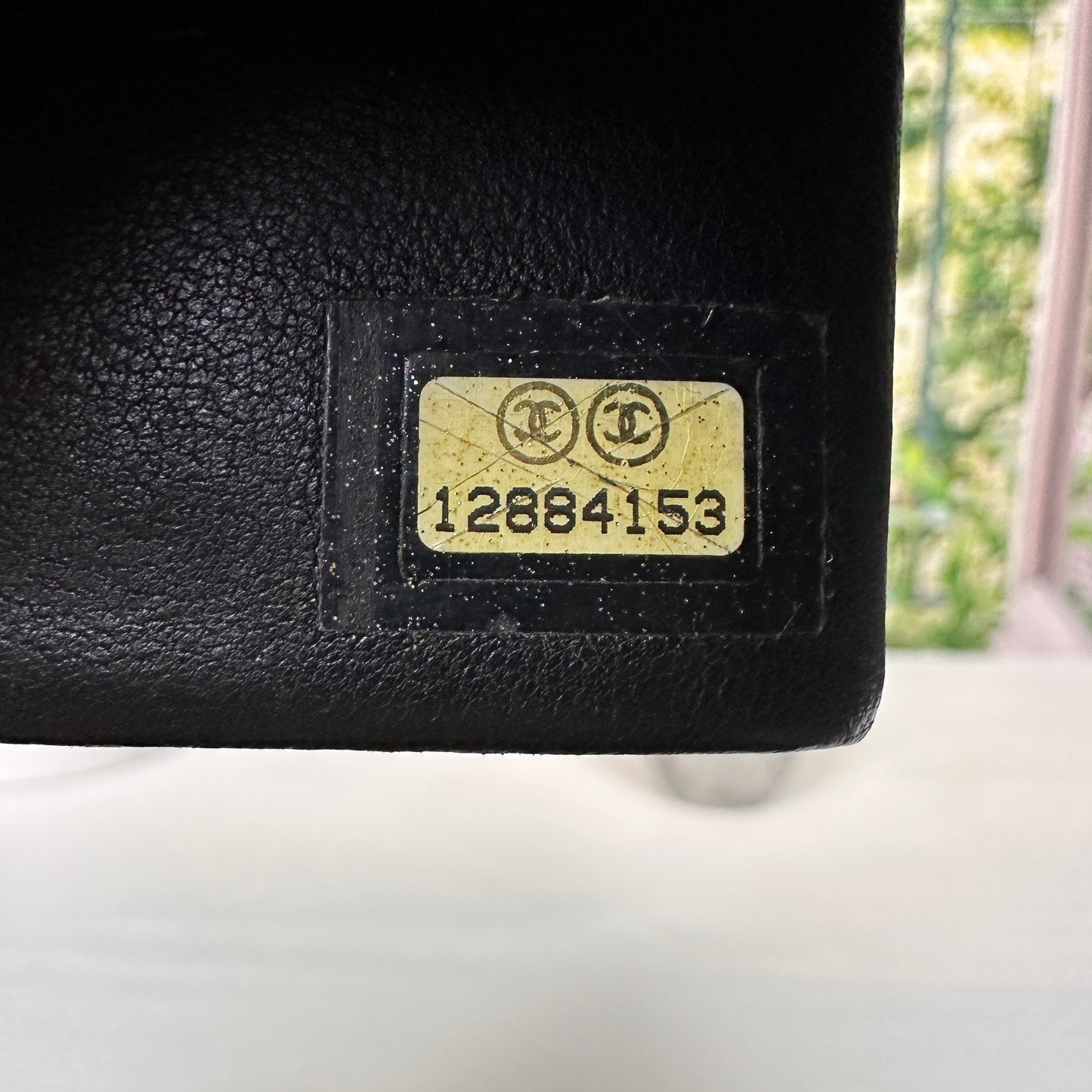 Chanel Black Caviar Leather Vintage Timeless CC French Wallet
