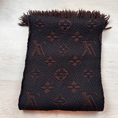 Louis Vuitton Logomania Scarf Brown