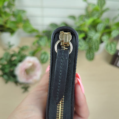 Gucci Original GG Web Zip Around Wallet