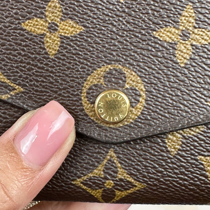 Louis Vuitton Monogram Sarah Wallet New Model
