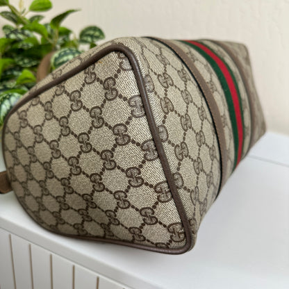 Gucci Vintage Supreme Sherry Boston Bag