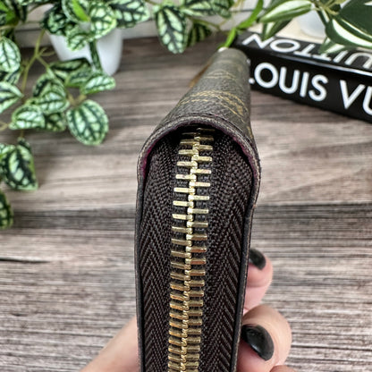 Louis Vuitton Monogram Zippy Wallet Fuchsia