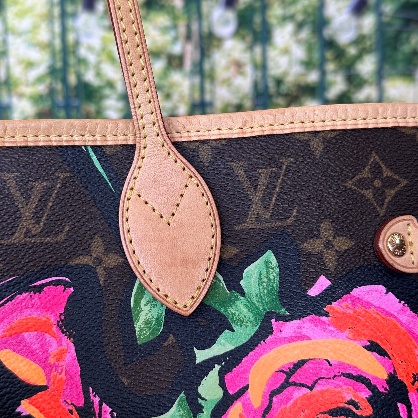 Louis Vuitton Limited Edition Stephen Sprouse Monogram Roses Neverfull MM