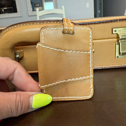 Beige/Brown Micro GG Hard Briefcase
