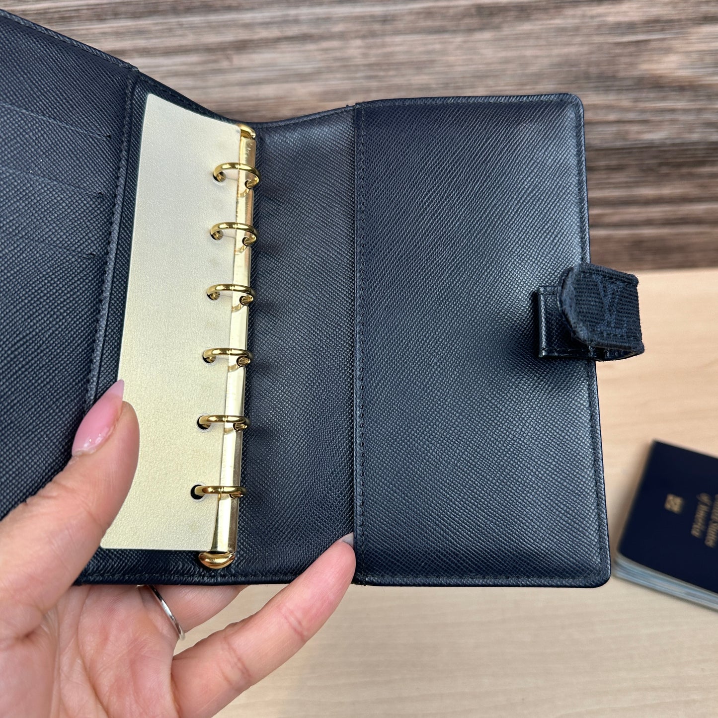 Louis Vuitton Mini Lin Agenda PM Navy Blue