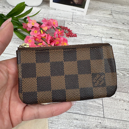Louis Vuitton Damier Ebene Key Cles Pouch