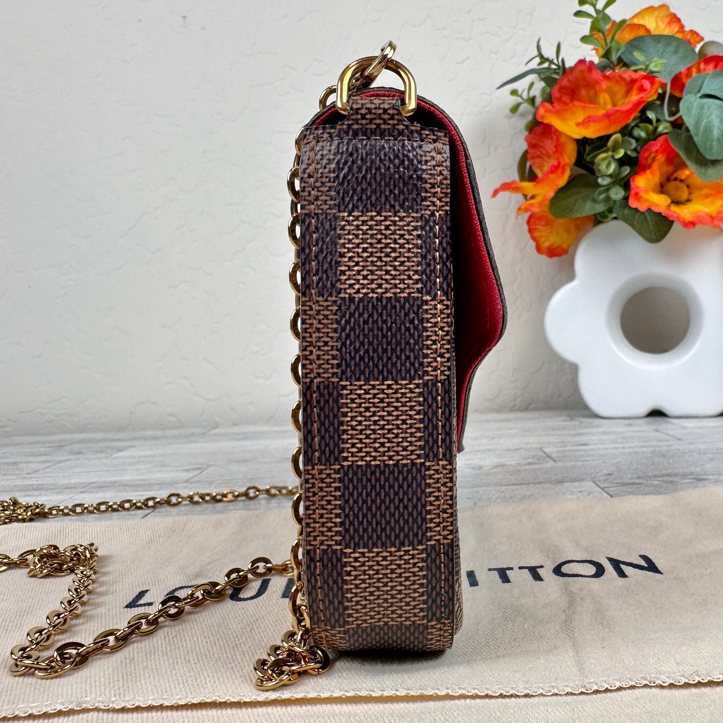 Louis Vuitton Félicie Pochette Damier Ebene