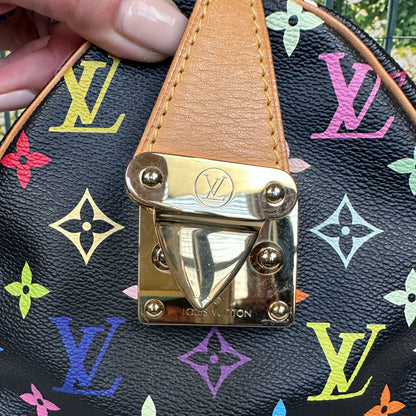 Louis Vuitton Limited Edition Murakami Black Multicolor Speedy 30