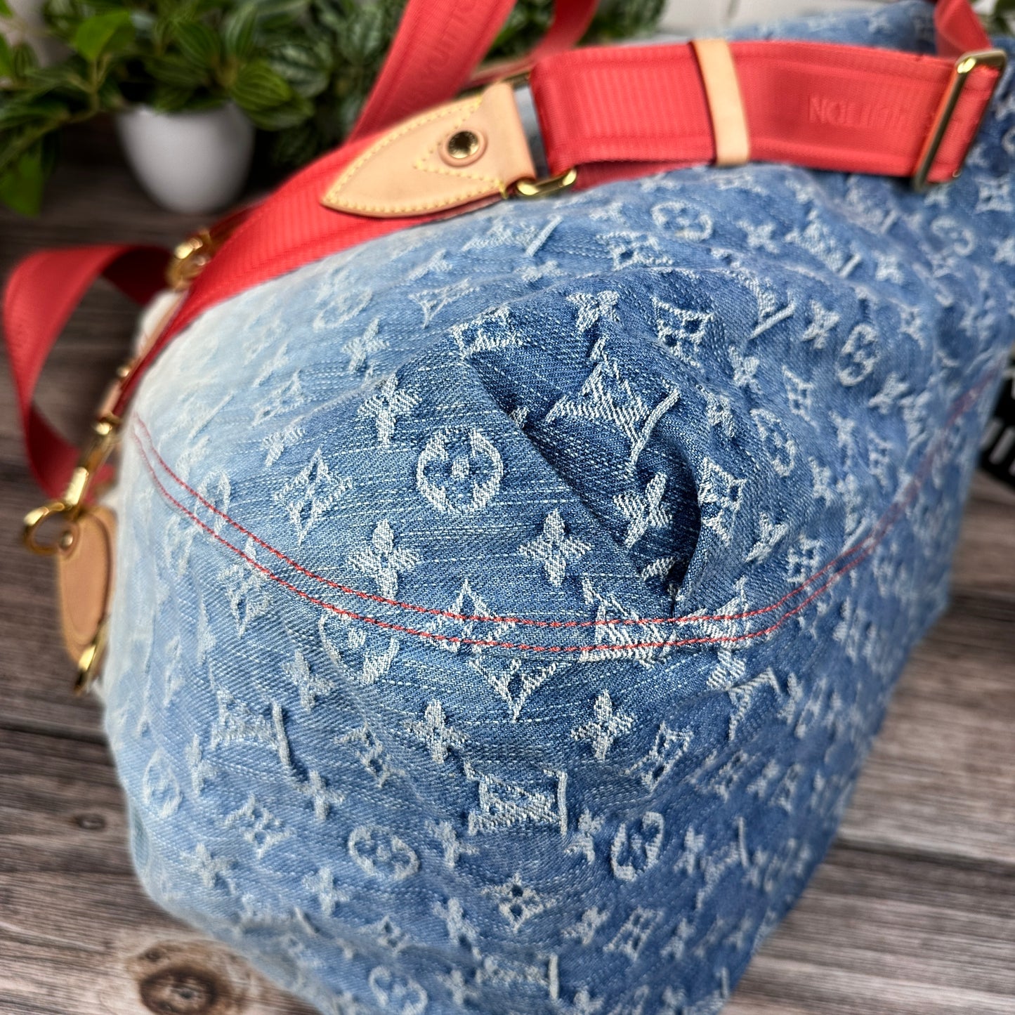 Louis Vuitton Limited Edition Blue Denim Sunlight Bag