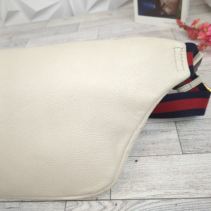 Gucci Large White Logo Print Bum Bag