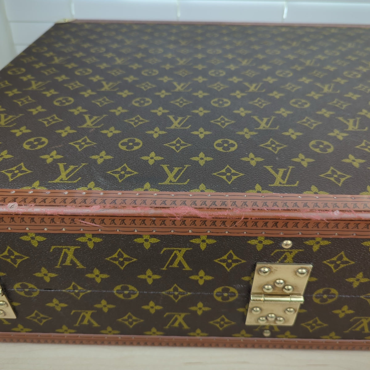 Louis Vuitton Vintage 1960 Monogram Bisten 60 Trunk