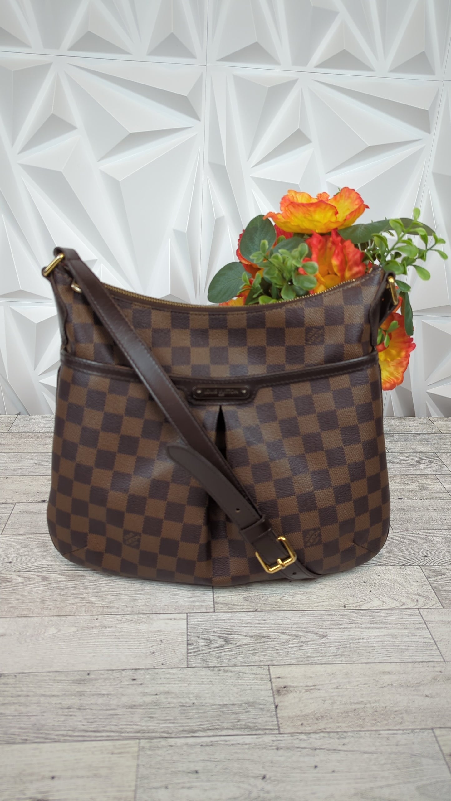 Louis Vuitton Damier Ebene Bloomsbury PM Crossbody Bag