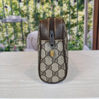 Gucci Vintage GG Web Sherry Line Clutch Bag