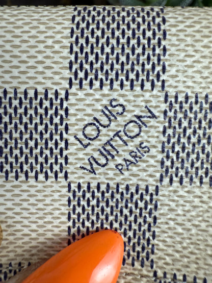 6-Ring Key Holder in Damier Azur