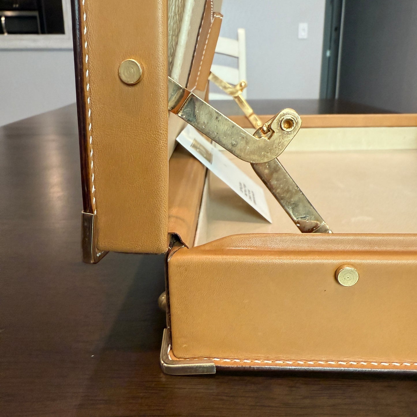 Beige/Brown Micro GG Hard Briefcase