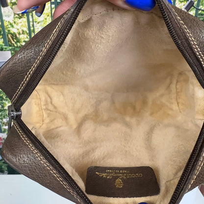 Gucci Vintage GG Web Sherry Line Clutch Bag