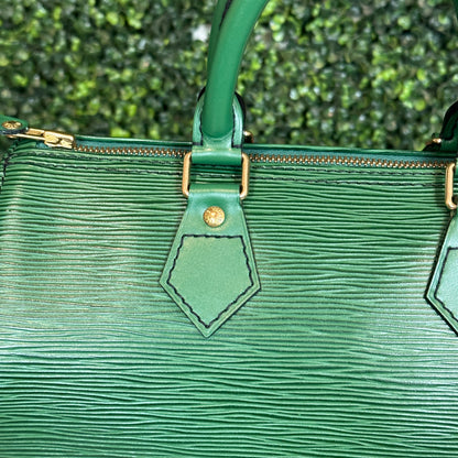 Louis Vuitton Speedy 25 Borneo Green Epi Leather