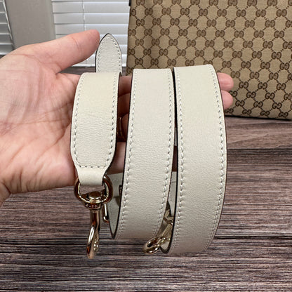 Gucci Flat Messenger Bag Off-White