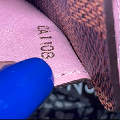 Louis Vuitton Damier Sarah Wallet Rose Ballerine