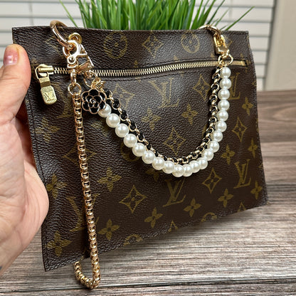Louis Vuitton Randonnee Pouch Converted to Crossbody Clutch