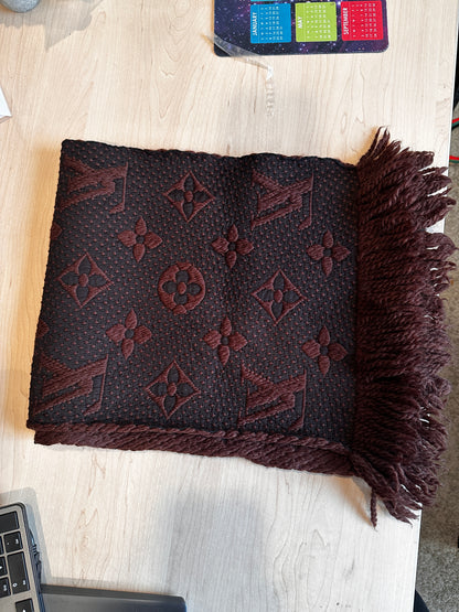 Louis Vuitton Logomania Scarf Brown