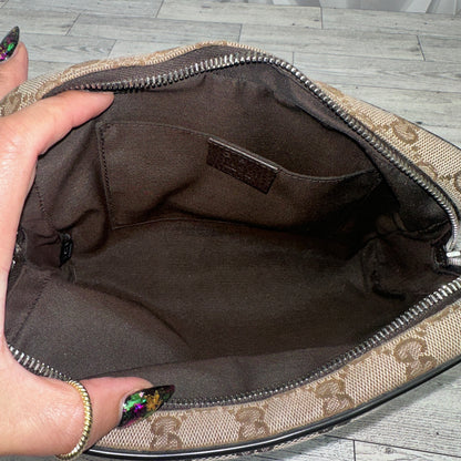Gucci Original Monogram Belt Bag Dark Brown