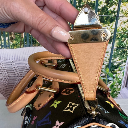 Louis Vuitton Limited Edition Murakami Black Multicolor Speedy 30