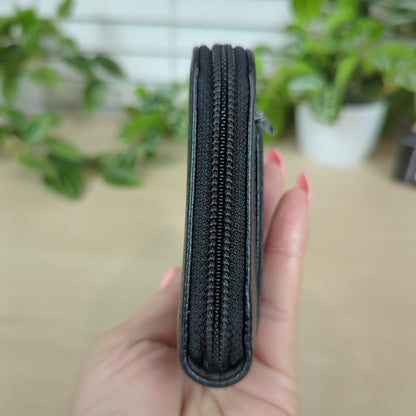 Chanel Caviar Timeless CC Zipped Wallet Black