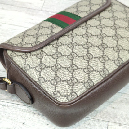 Gucci Embossed Initials Ophidia Shoulder Bag