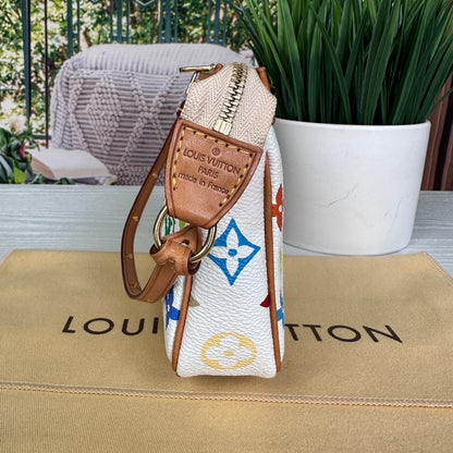 Louis Vuitton Murakami White Multicolor Pochette Accessories