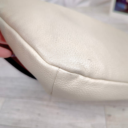Gucci Large White Logo Print Bum Bag