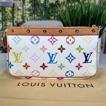 Louis Vuitton Murakami White Multicolor Pochette Accessories