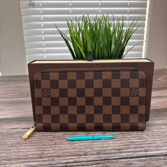 Louis Vuitton XL Zippy Organizer Damier Ebene