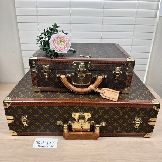 Louis Vuitton Vintage 1960 Monogram Bisten 60 Trunk