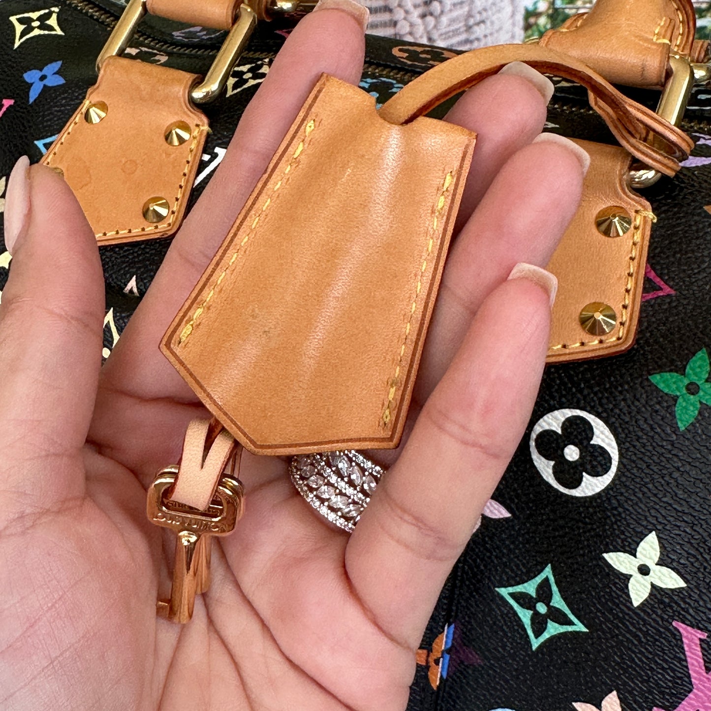 Louis Vuitton Murakami Black Multicolor Speedy 30