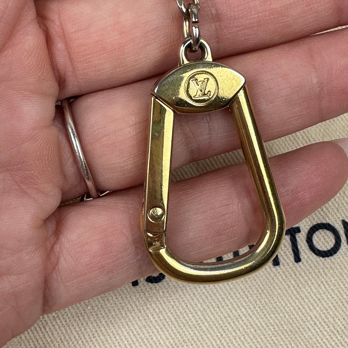 Louis Vuitton Damier Ebene Key Cles Pouch