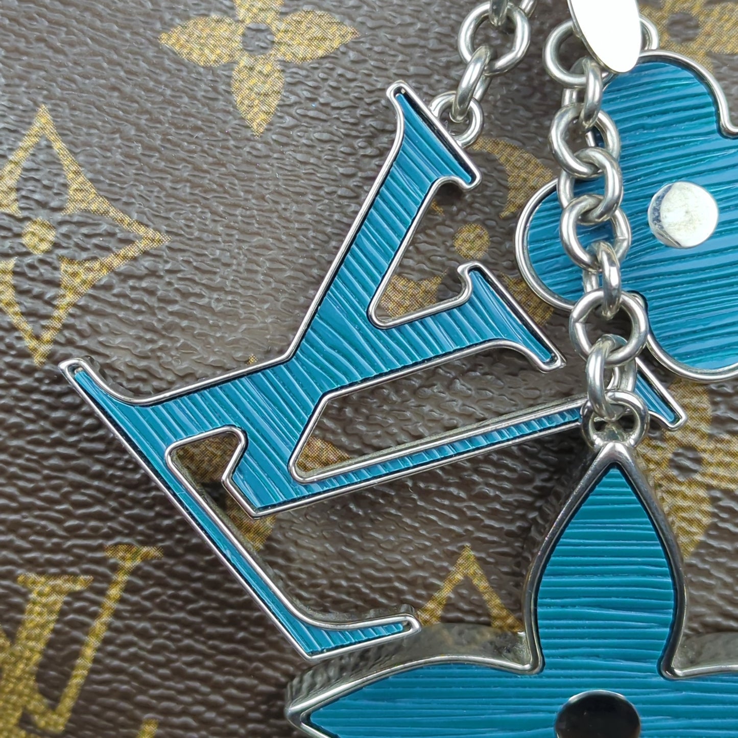 Cyan Fleur D'Epi Bag Charm