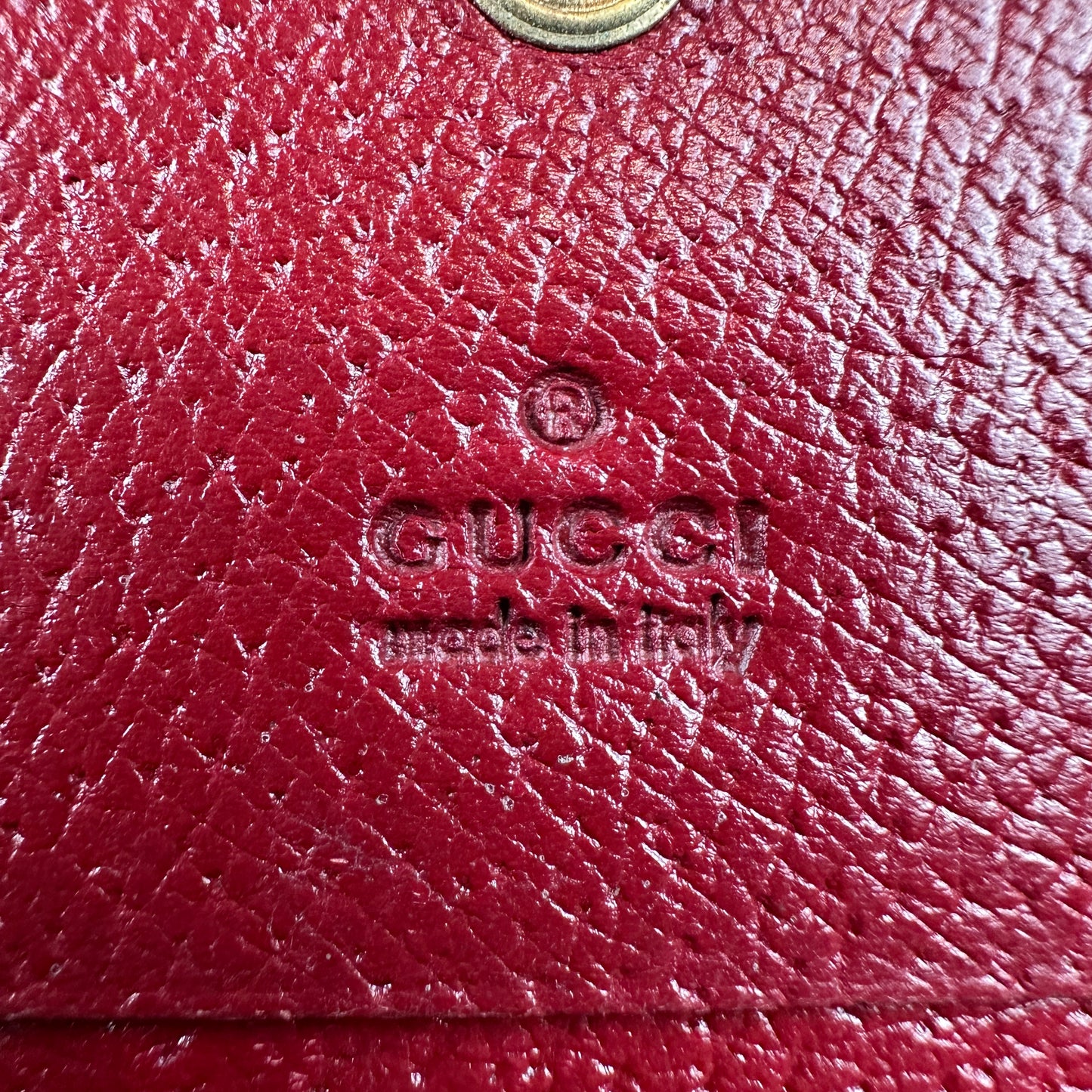 Supreme Monogram Tian Card Case Beige Multicolor Red