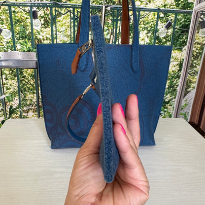 Hermes Blue Karimi MM Tote