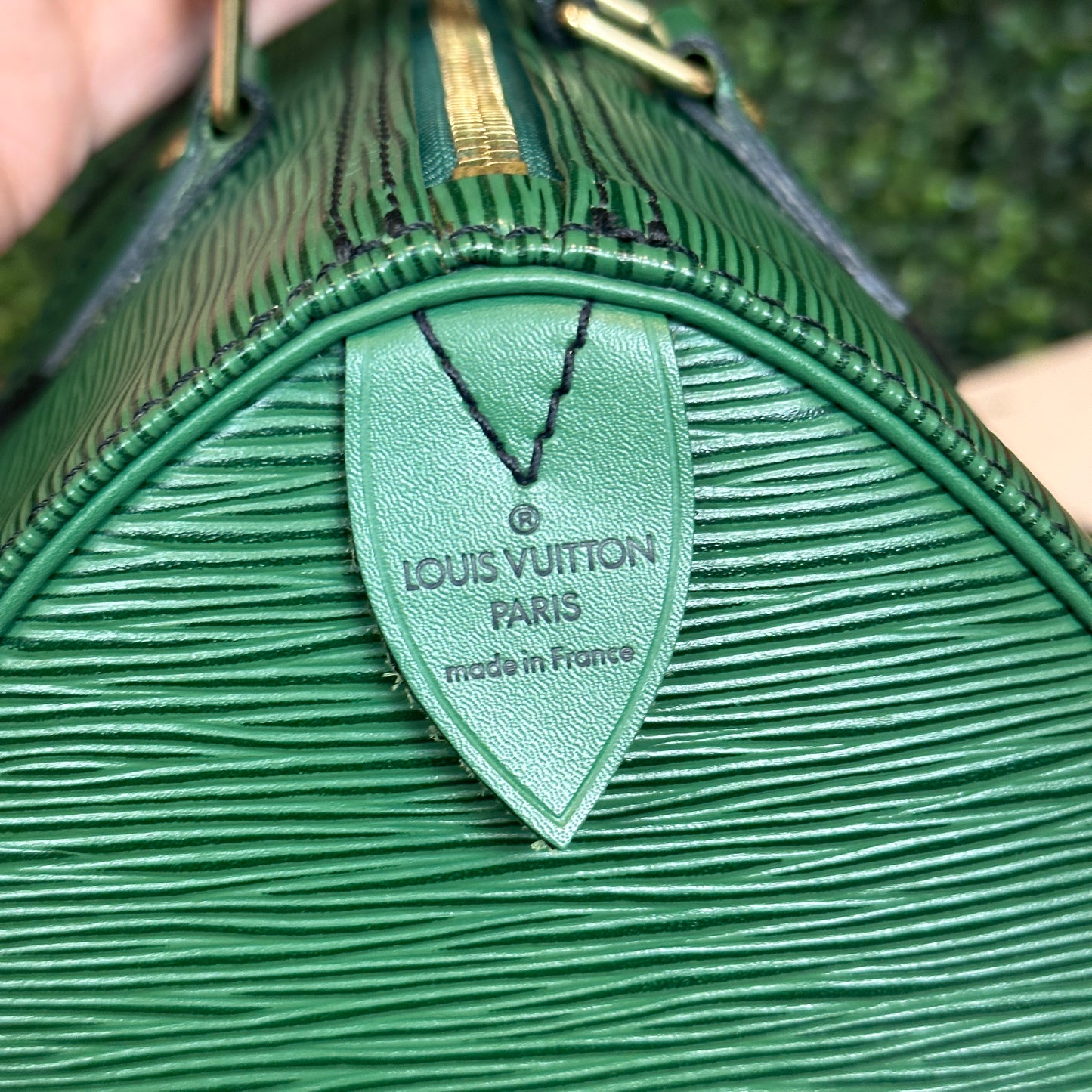 Louis Vuitton Speedy 25 Borneo Green Epi Leather