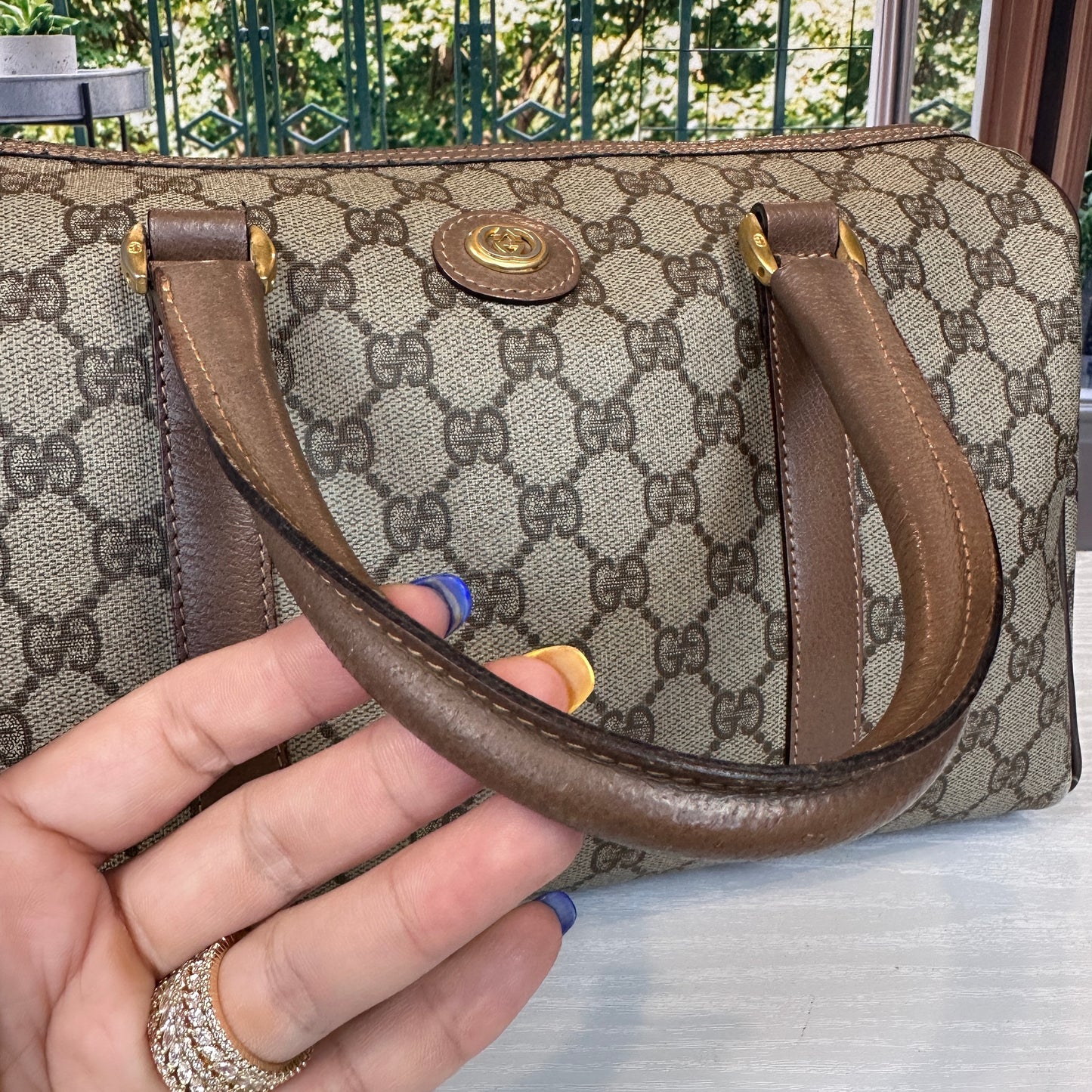 Gucci Vintage GG Boston Bag