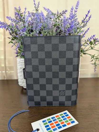 Damier Graphite Medium Ring Agenda