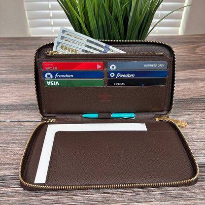 Louis Vuitton XL Zippy Organizer Damier Ebene
