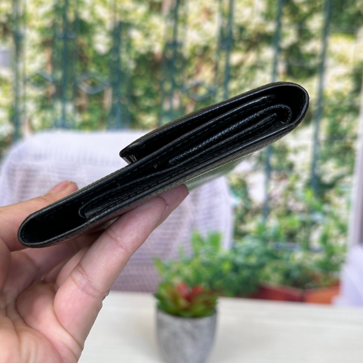 Louis Vuitton Black Epi Porte Tresor International Wallet