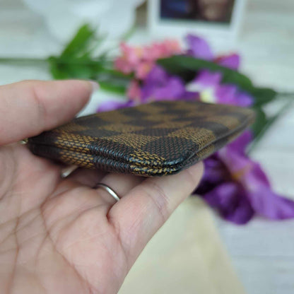 Louis Vuitton Damier Ebene Key Cles Pouch