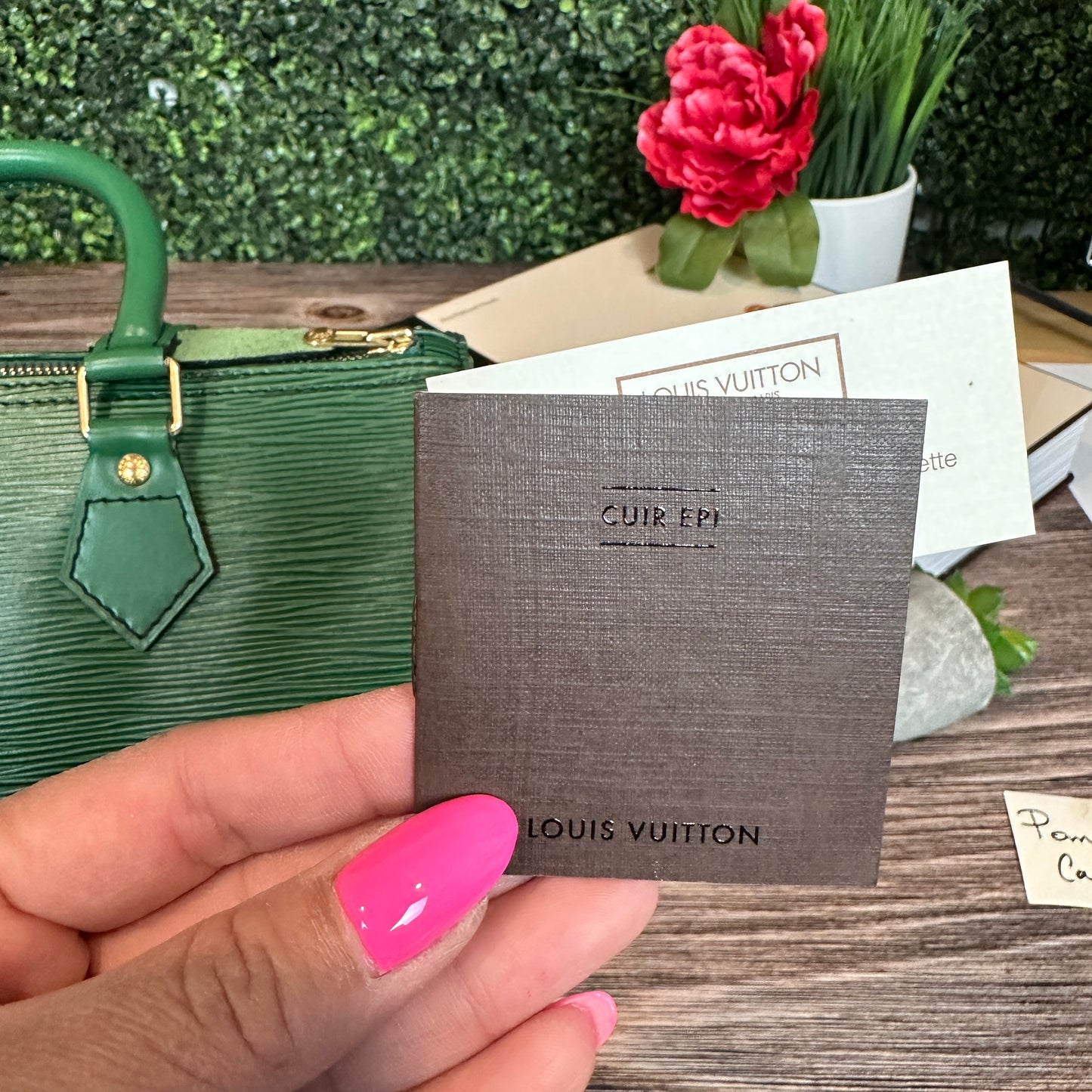 Louis Vuitton Speedy 25 Borneo Green Epi Leather